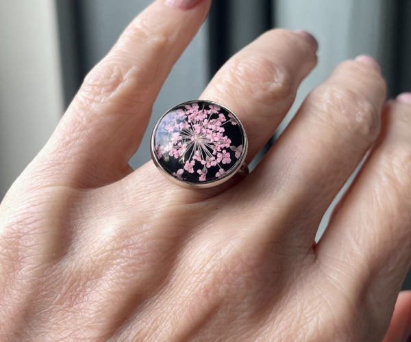 Ring Blüten Dillblüte Geschenk